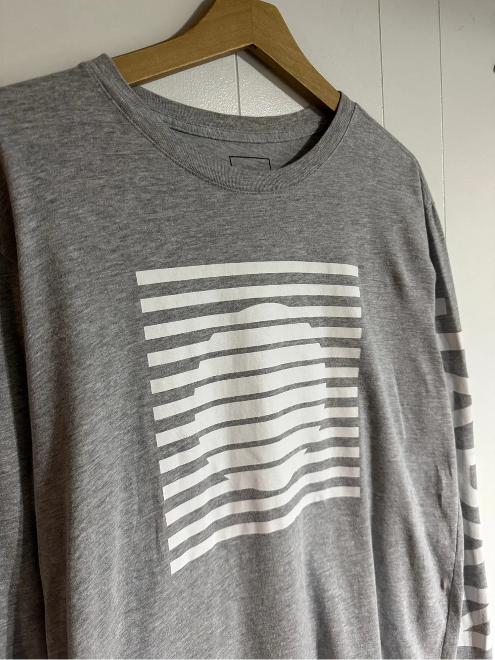 The North Face Japan Long Sleeve T-Shirt Grey International Edition Tee Large